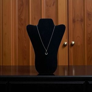 Stainless Steel and Cubic Zirconia Necklace NEW‎
